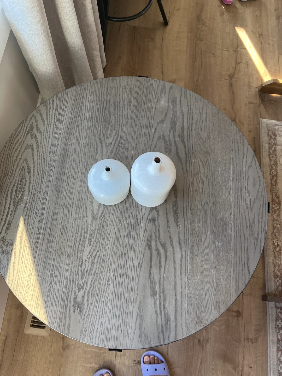 Round Wood Coffee Table - photo 2