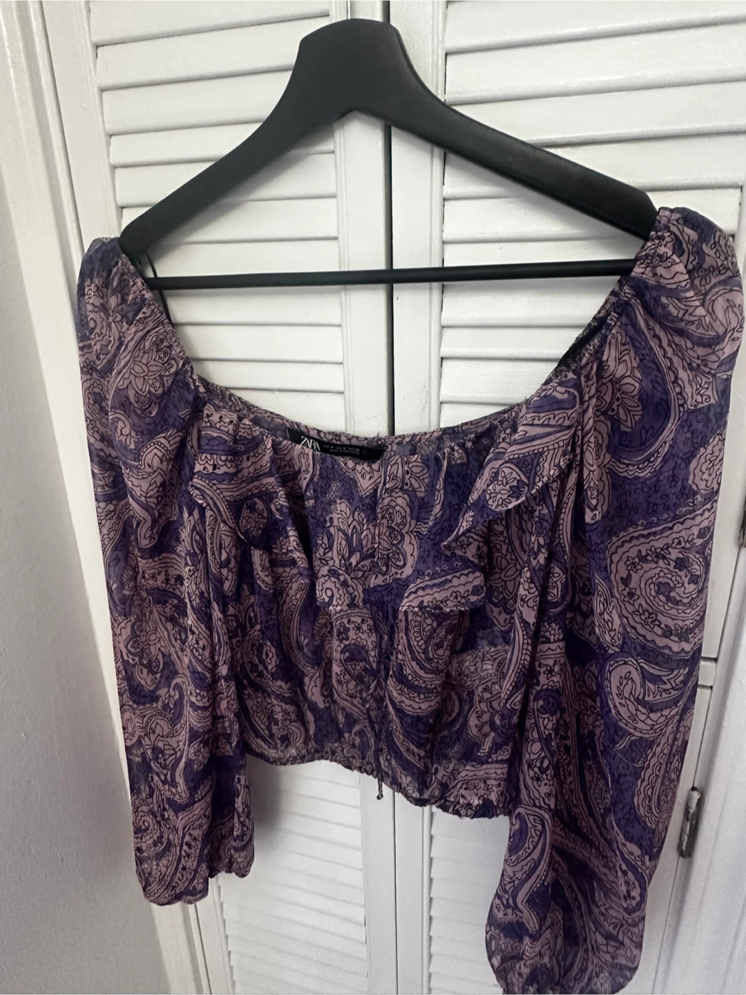 ZARA Paisley Print Top - Medium - photo 2