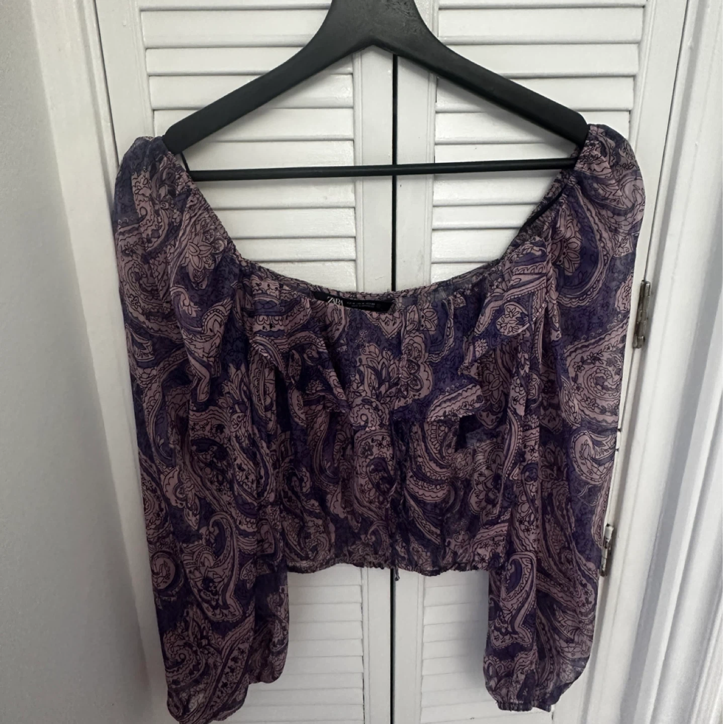 ZARA Paisley Print Top - Medium