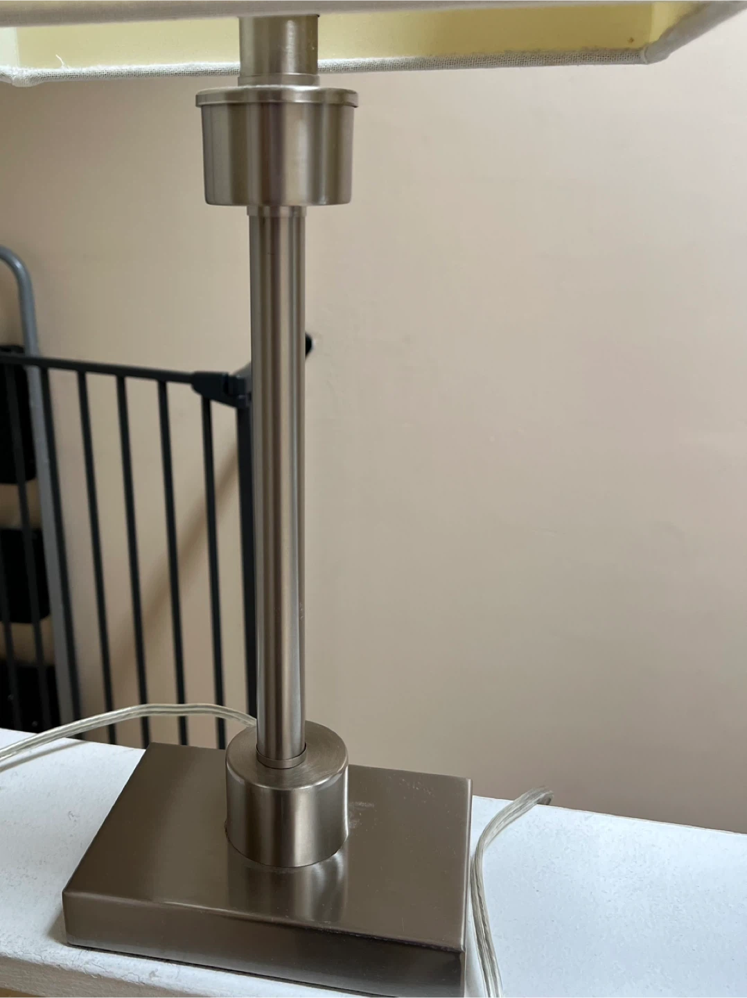Set of 2 Modern Nickel Table Lamps - photo 3