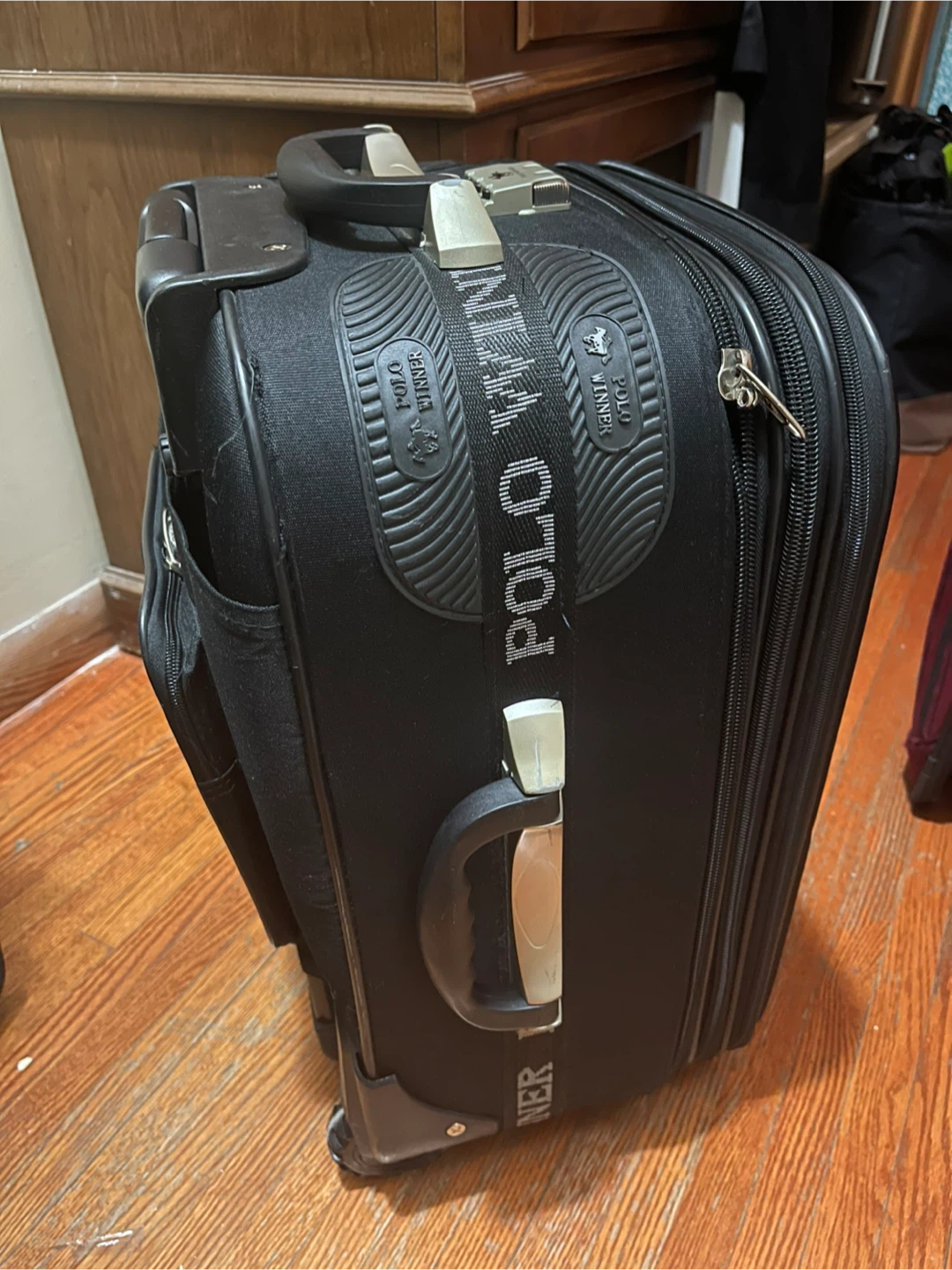 Black Polo Winner Rolling Luggage carry on