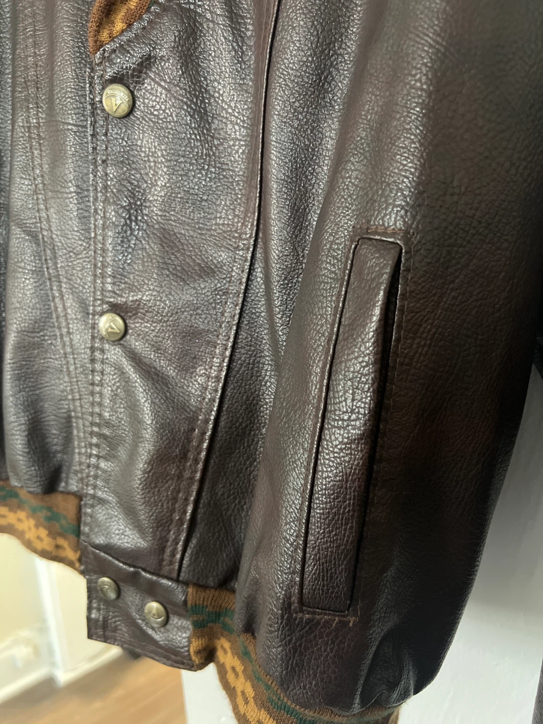 🥕 Alta Moda Brown Leather Bomber Jacket - photo 4