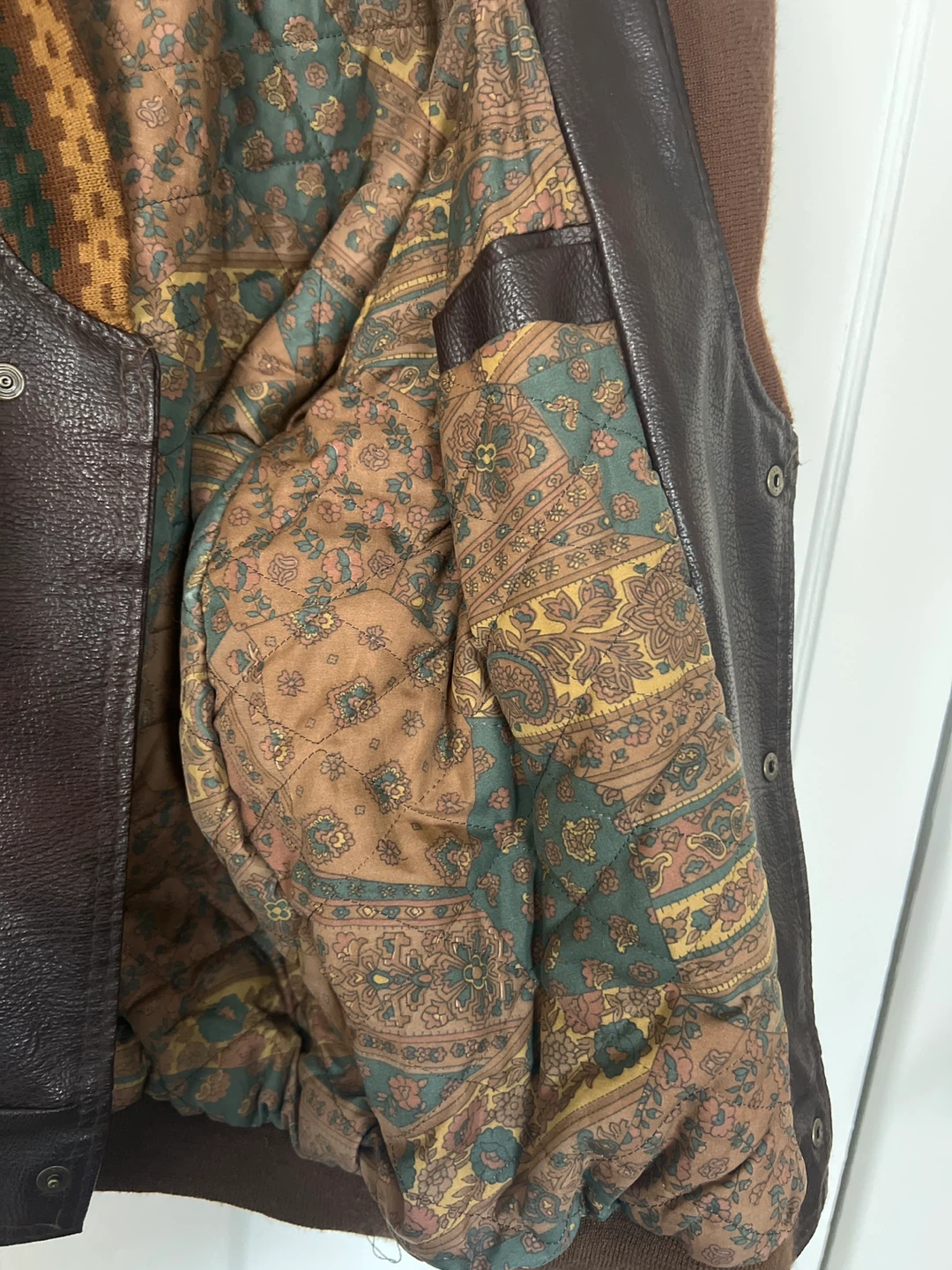 🥕 Alta Moda Brown Leather Bomber Jacket - photo 3