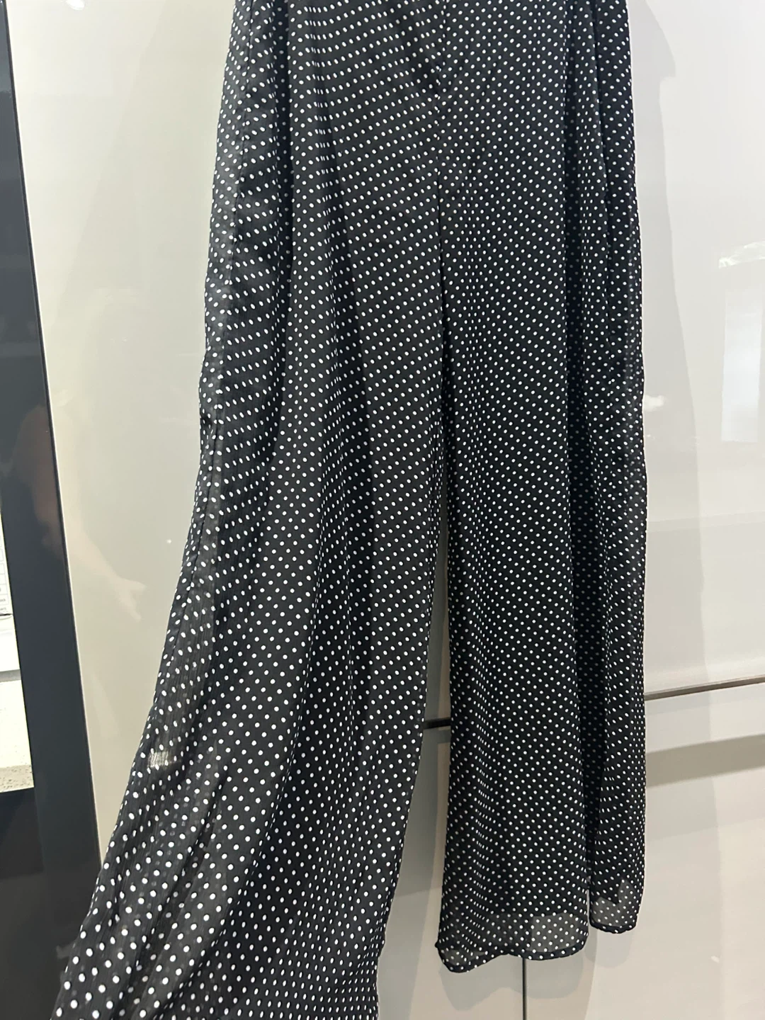 Black Polka Dot Flare Pants - photo 2