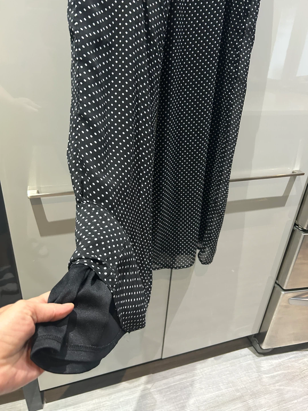Black Polka Dot Flare Pants - photo 3