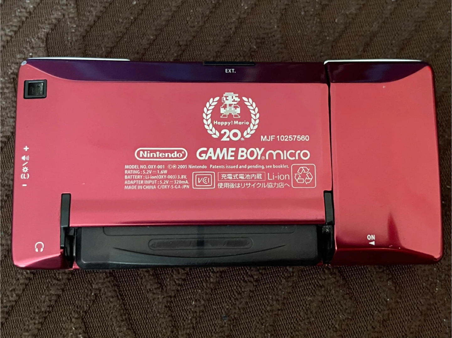 Nintendo Game Boy Micro - Happy Mario 20th Anniversary Edition - photo 3