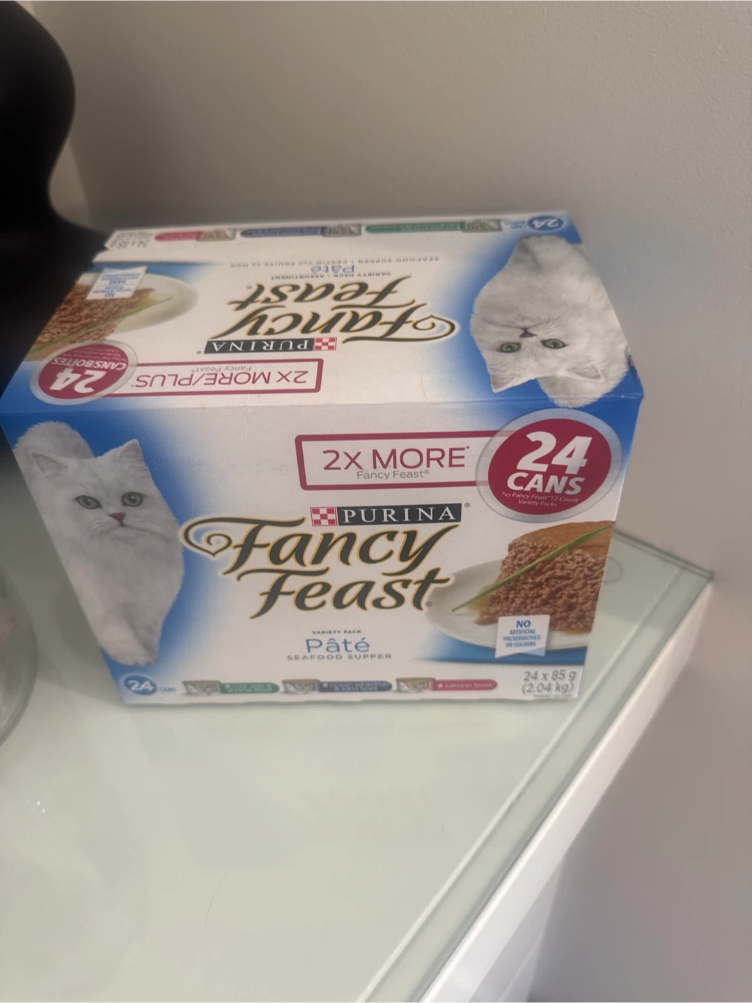 Purina Fancy Feast Pate Seafood Supper Cat Food - 24 Cans
