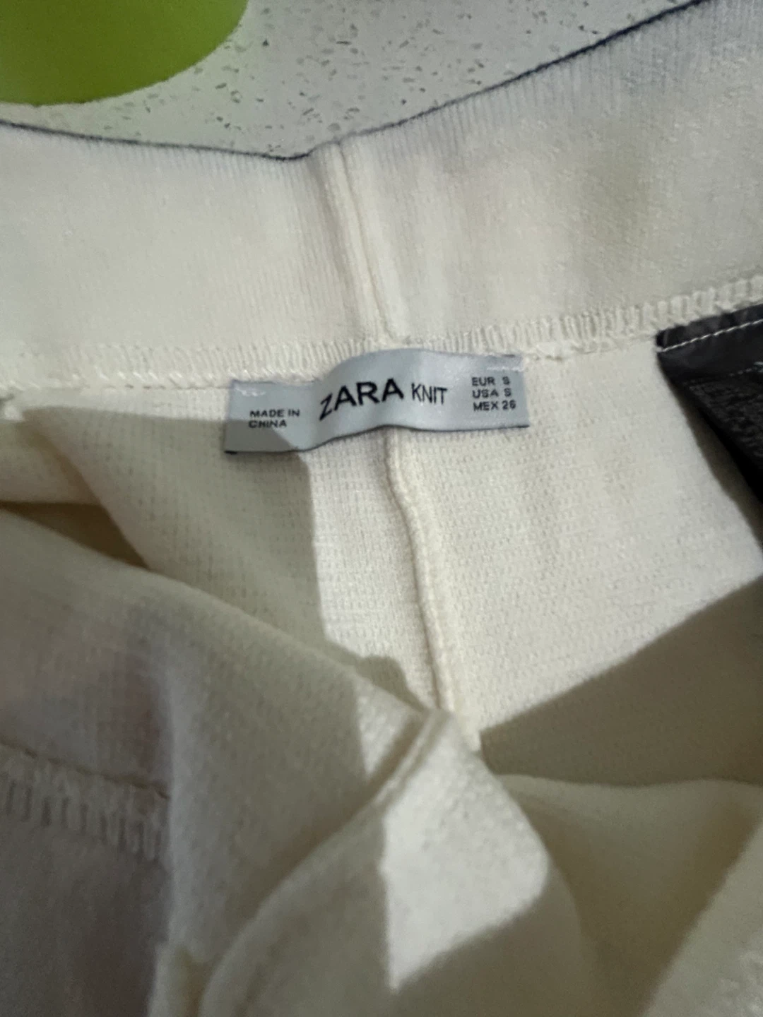 Zara Knit Cream Wide Leg Pants - photo 5
