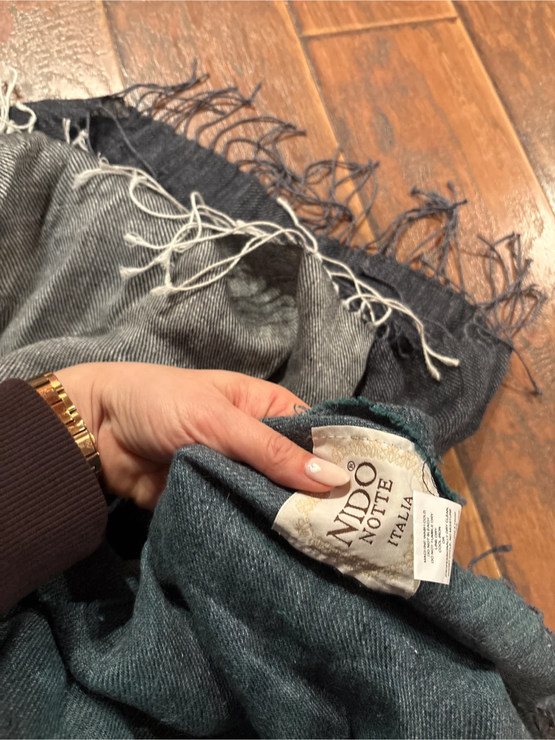 Blue throw blanket - photo 2