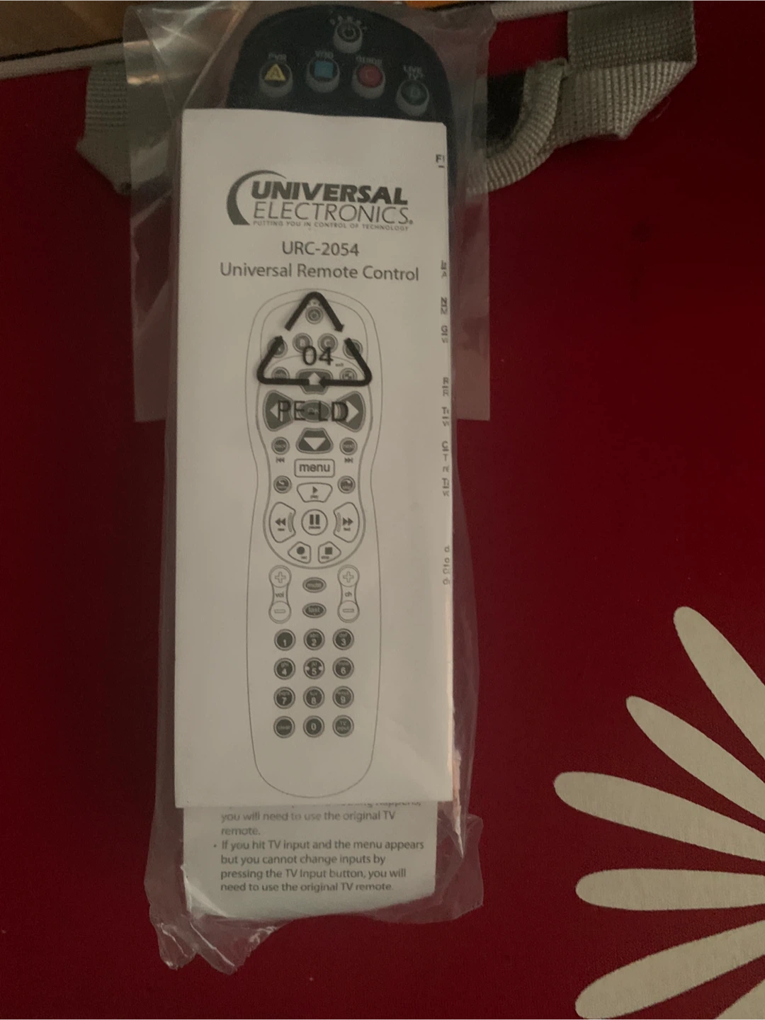 🥕 Universal URC-2054 Universal Remote Control