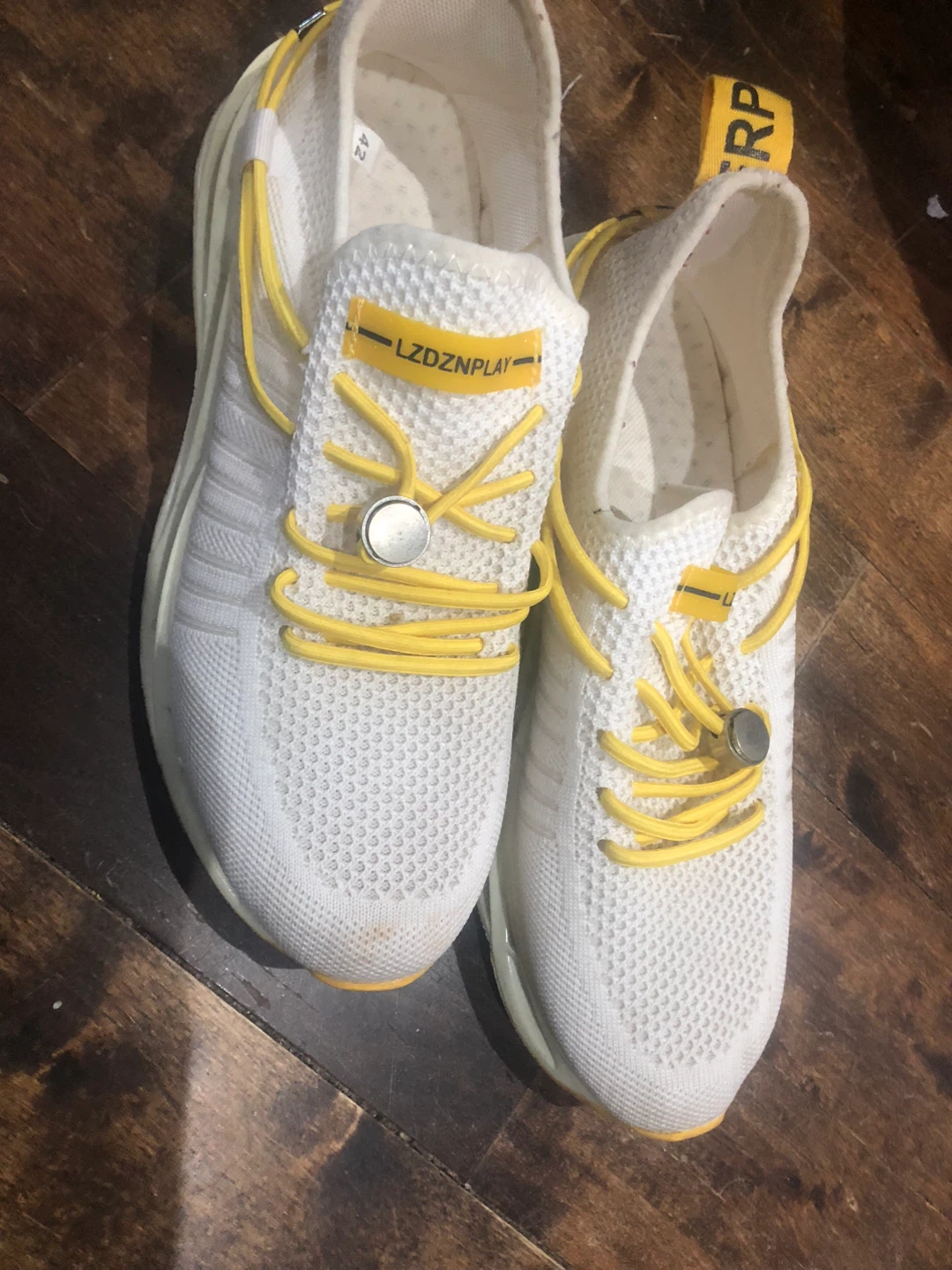White & Yellow LZDZNPPLAY Sneakers - Size 42 - photo 3