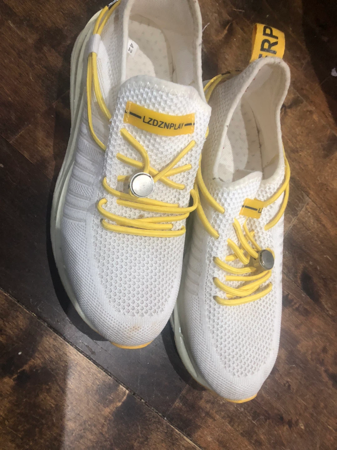 White & Yellow LZDZNPPLAY Sneakers - Size 42 - photo 4