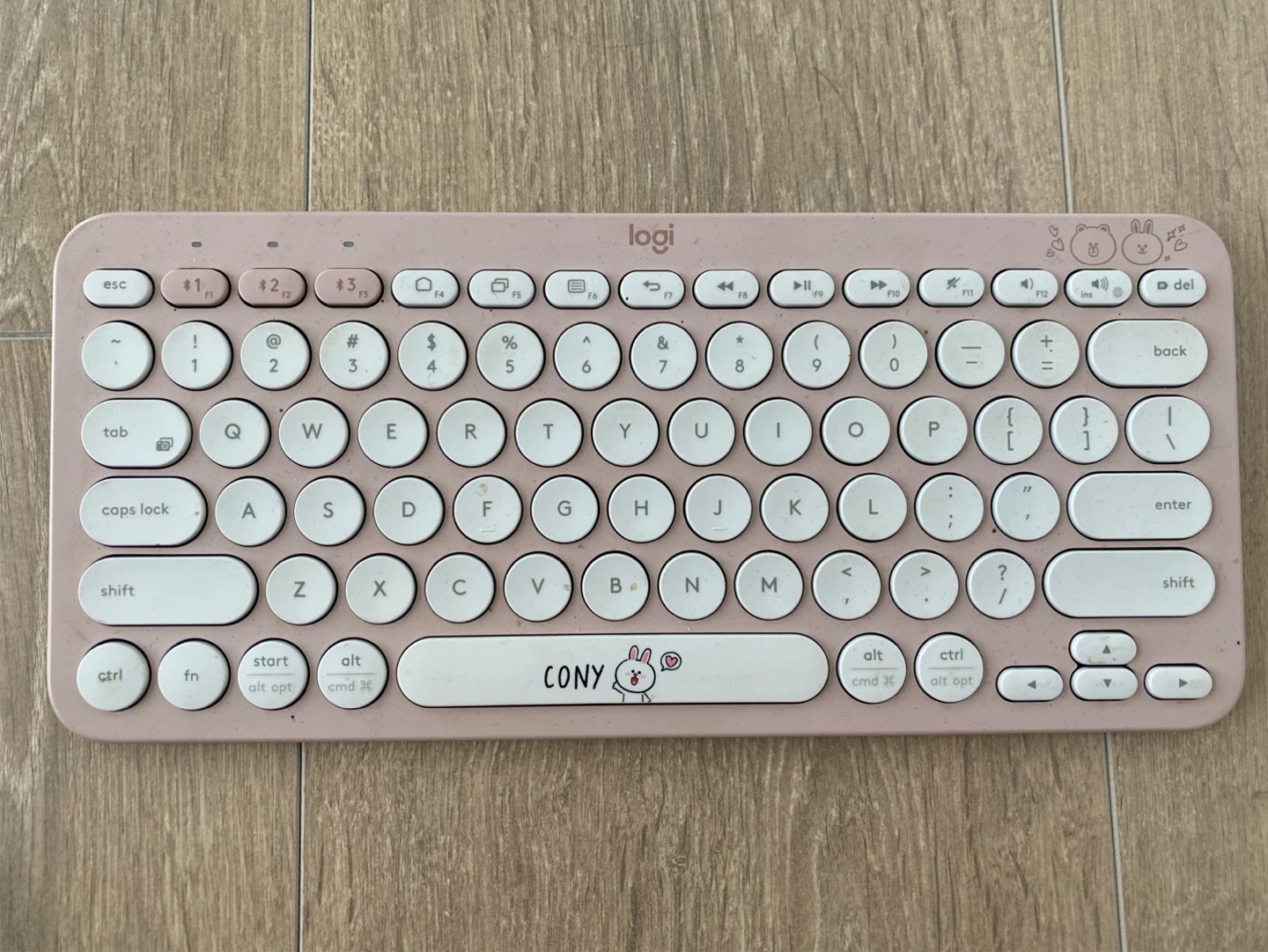 Logitech Cony Line K380 Multi-Device Bluetooth Keyboard (Pink)