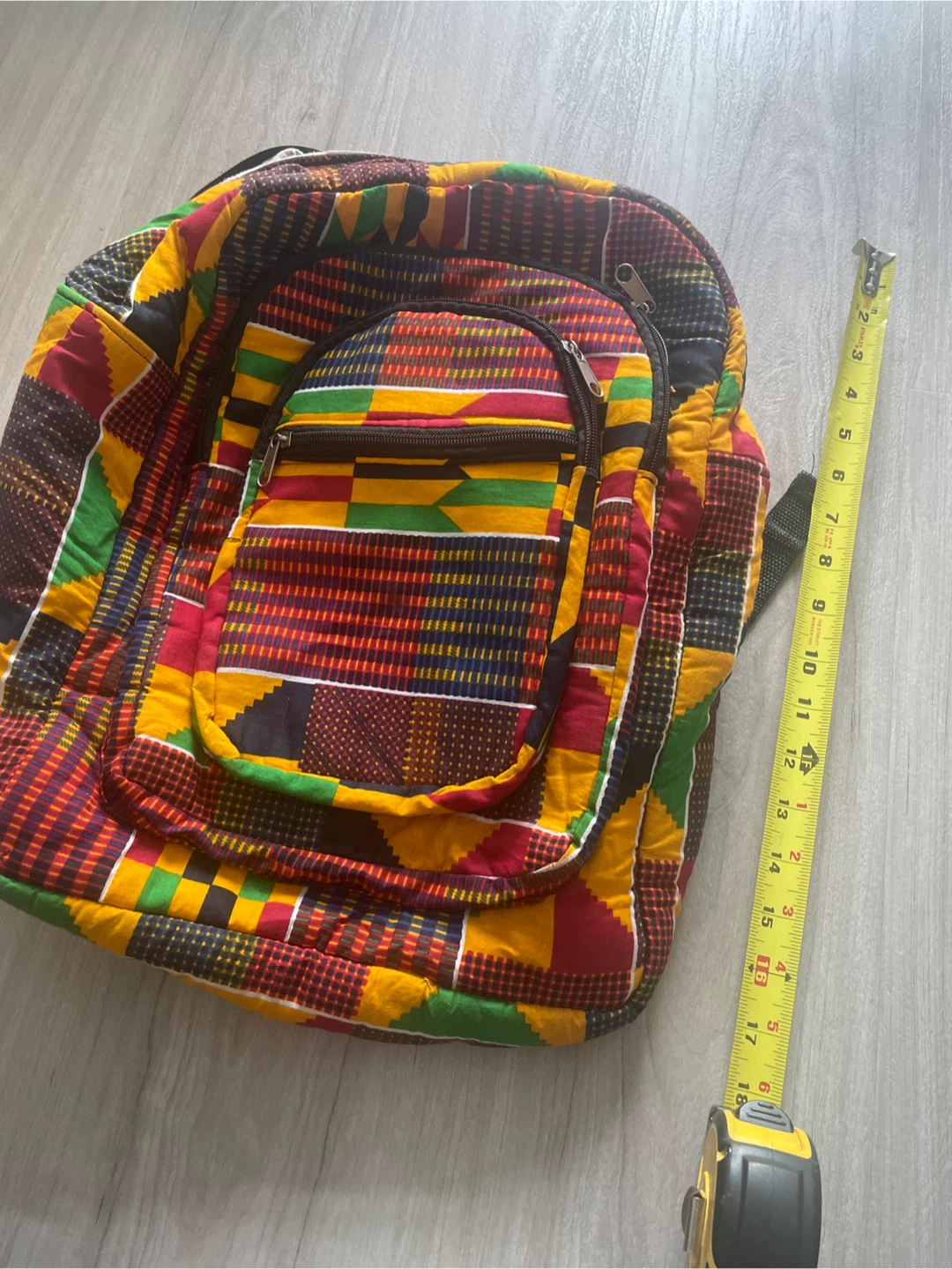 Hand made Kente Cloth Backpack - photo 4