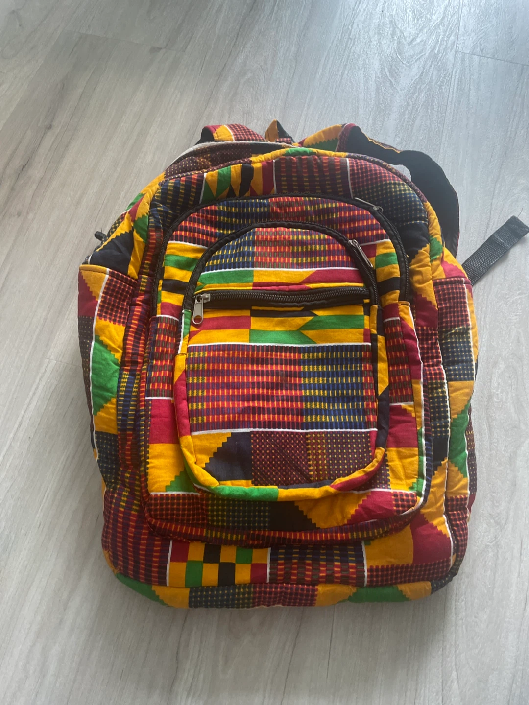 Hand made Kente Cloth Backpack