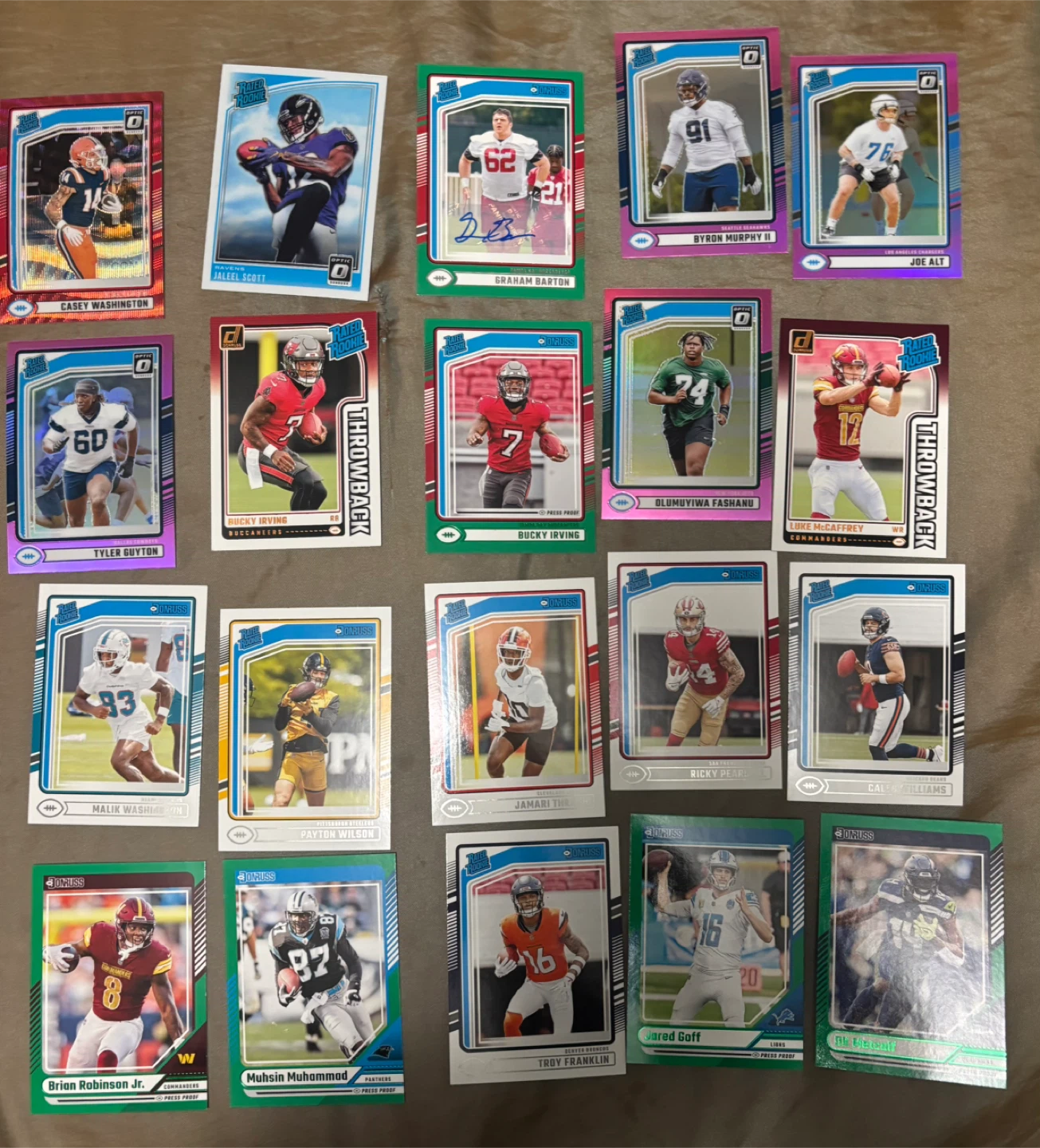 Panini NFL Football Trading Cards Collection