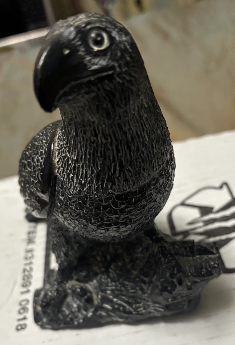 Carved Stone Figurines - Arctic Scene and Raven