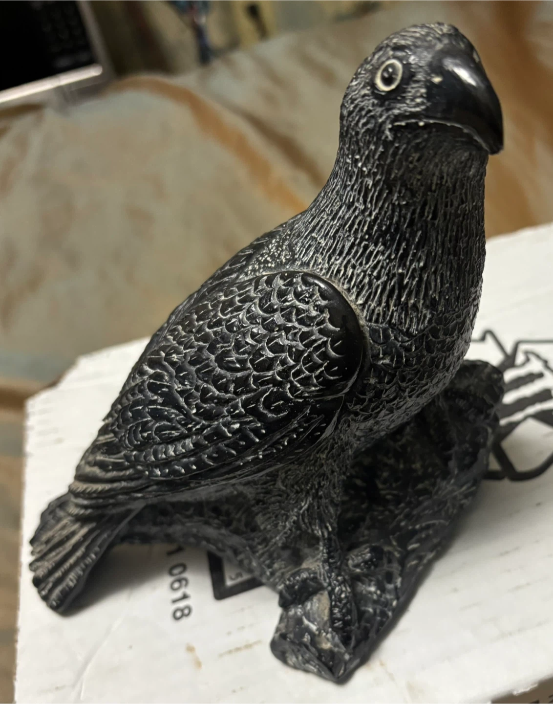 Carved Stone Figurines - Arctic Scene and Raven - photo 2