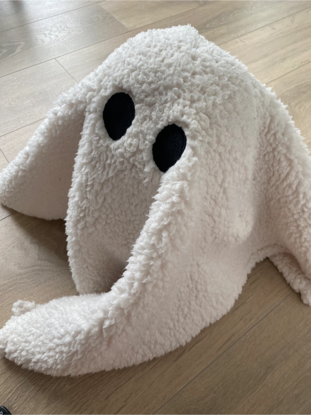 White Sherpa Ghost Plush Toy from Indigo