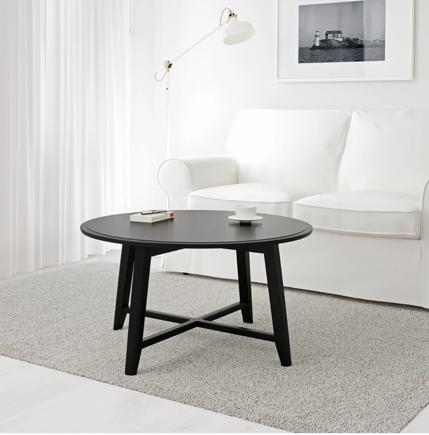 IKEA Blue Round Coffee Table