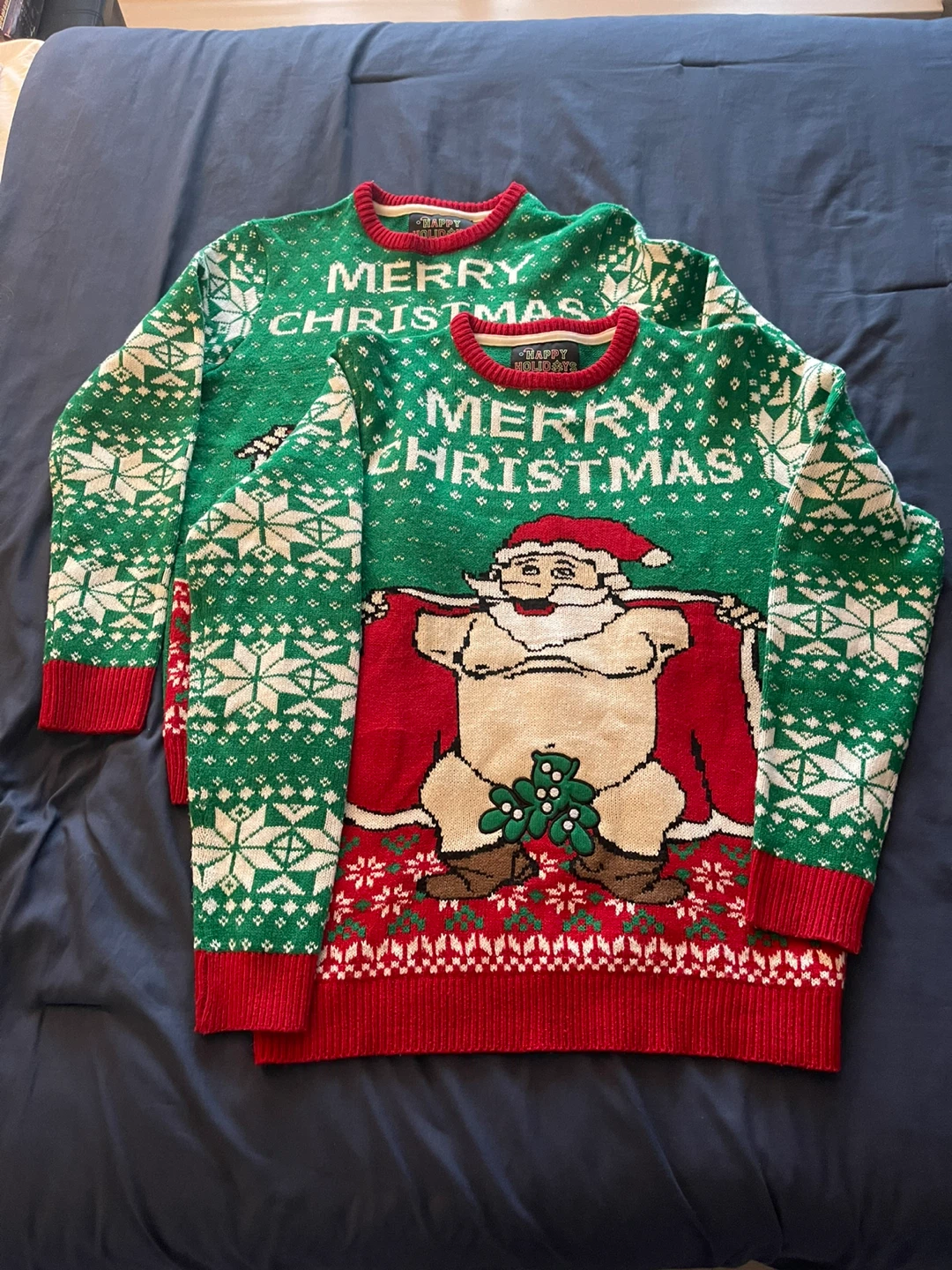 Happy Christmas Merry Christmas Sweater Bundle (2)