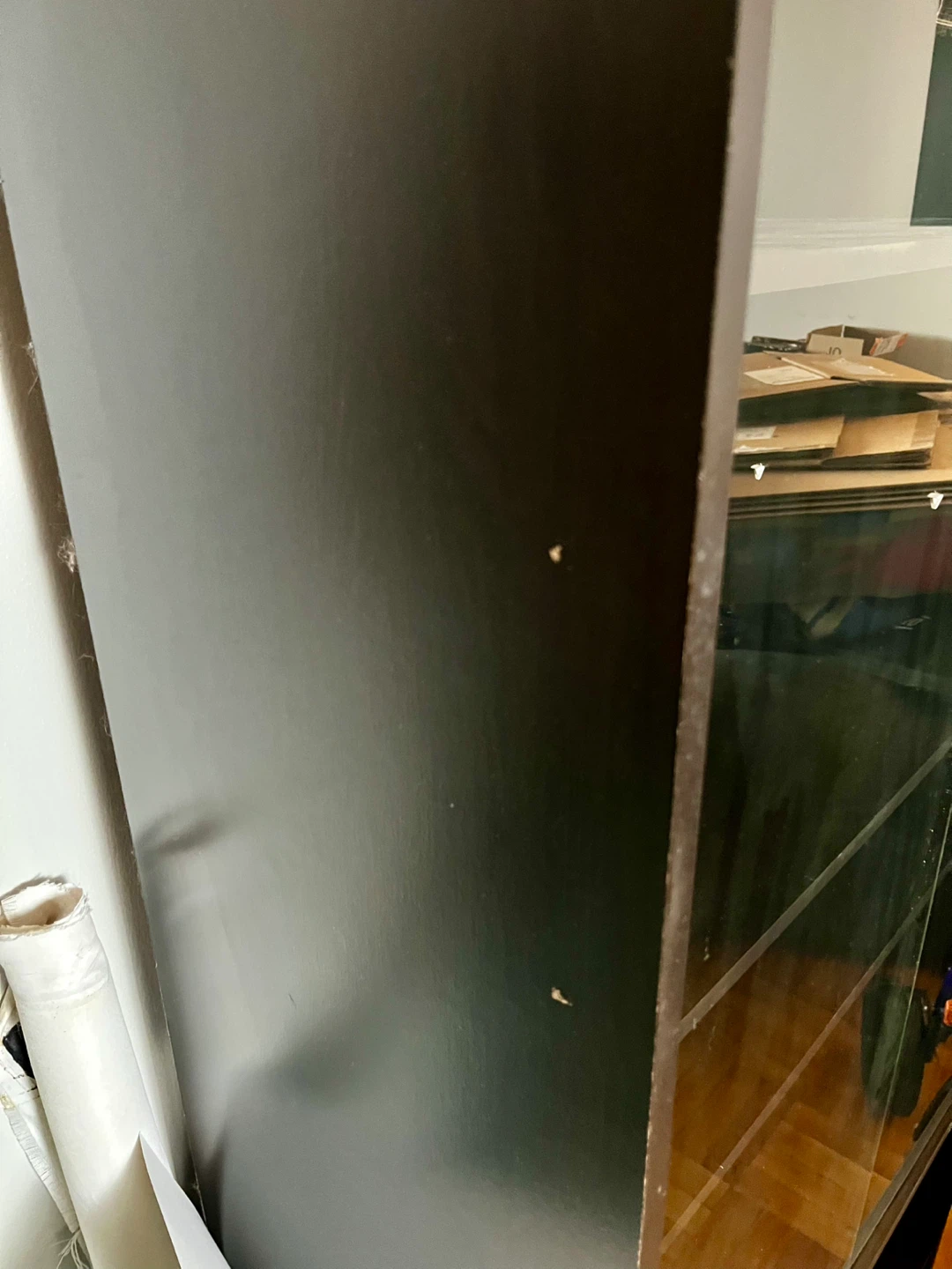 Black-Brown Display Cabinet with Glass Doors - photo 3