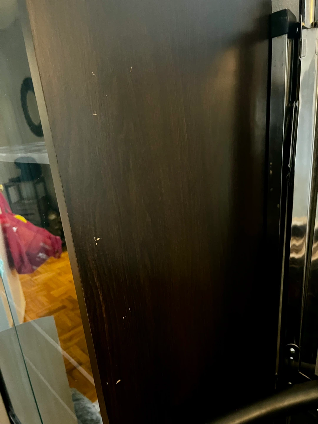 Black-Brown Display Cabinet with Glass Doors - photo 4