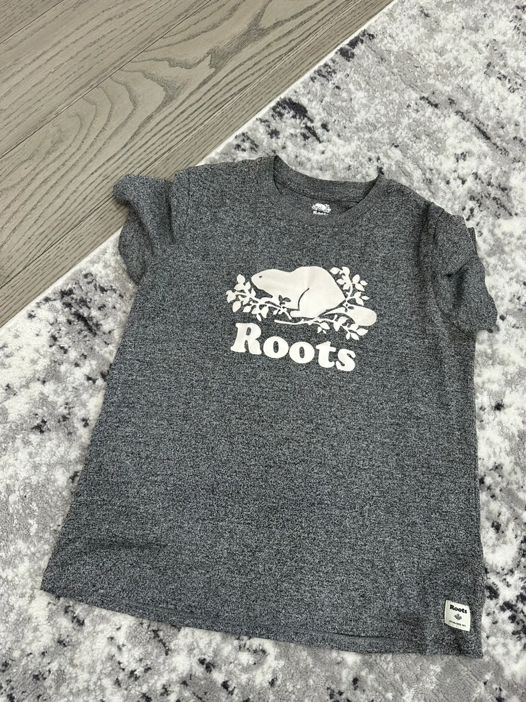 Roots Beaver Logo T-Shirt - Grey