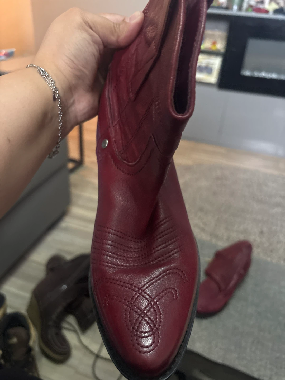 Red Franco Sarto Cowboy boots - photo 4