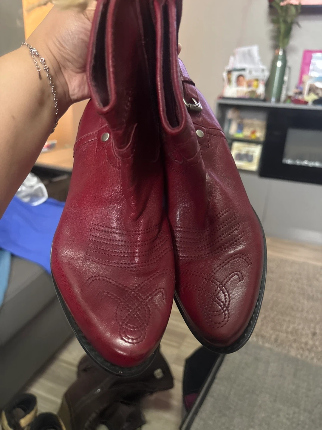 Red Franco Sarto Cowboy boots - photo 5
