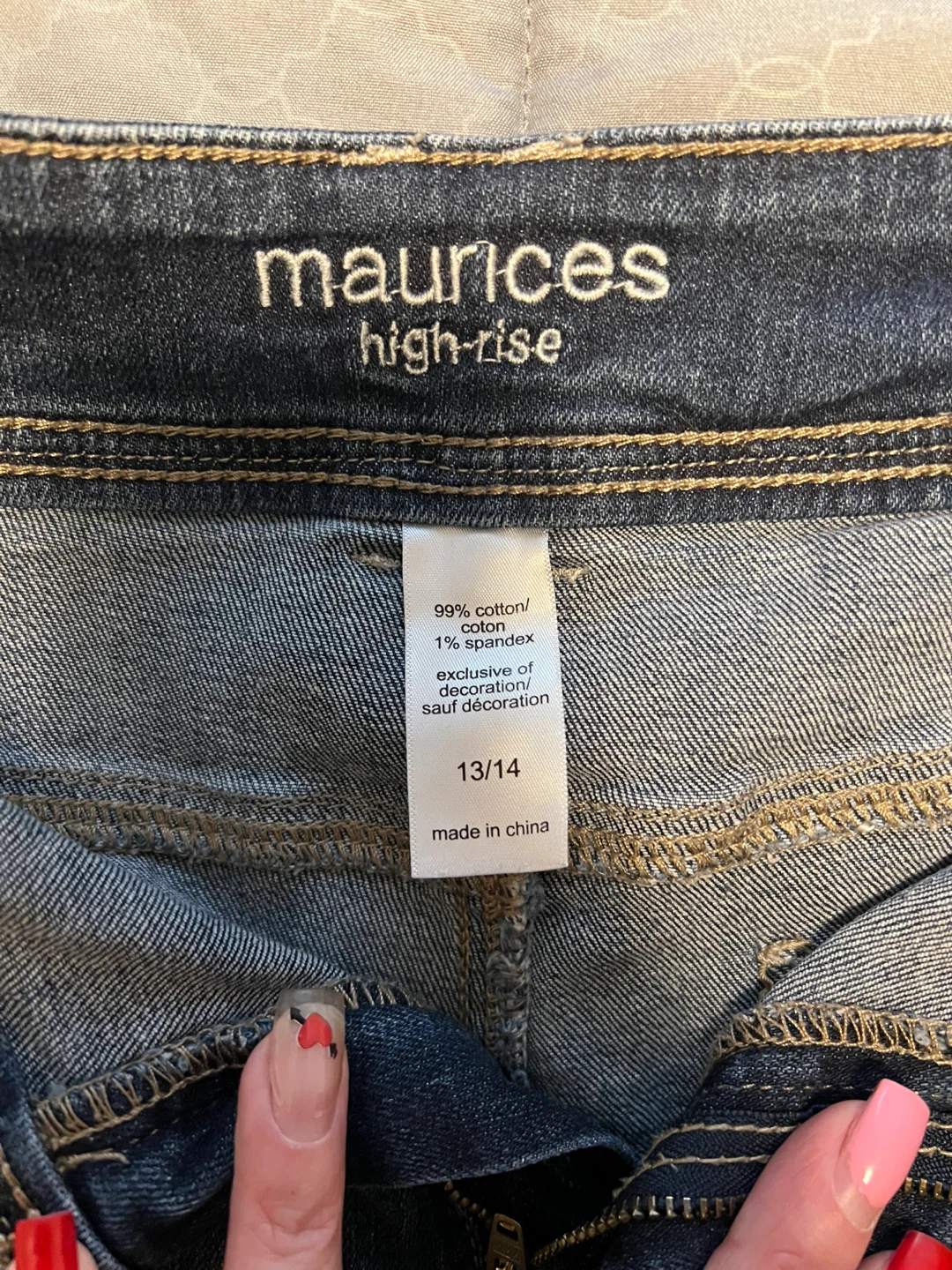 Maurices High-Rise Denim Shorts Size 13/14 - photo 2