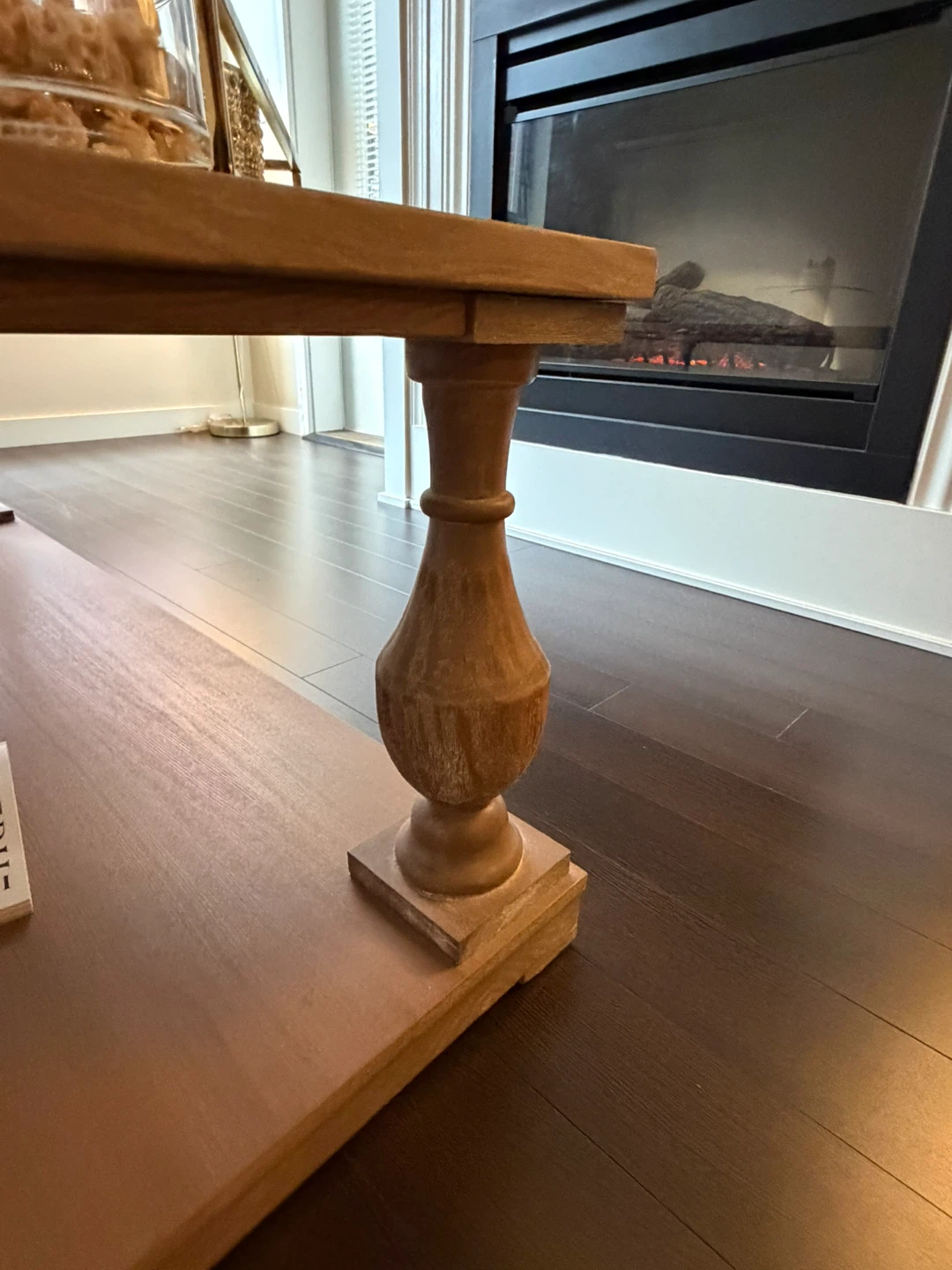 Wooden Coffee Table with Lower Shelf - photo 4