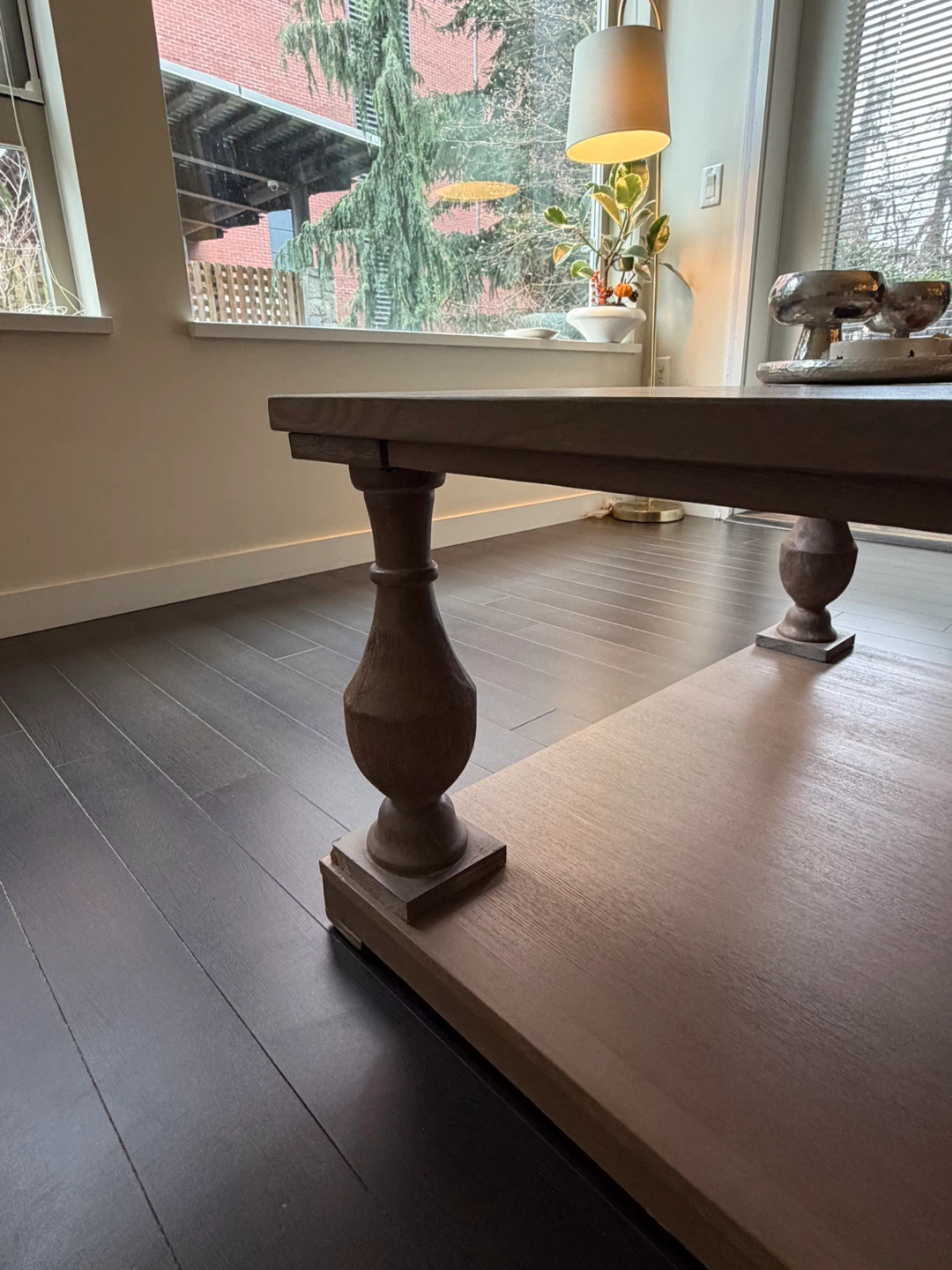 Wooden Coffee Table with Lower Shelf - photo 5