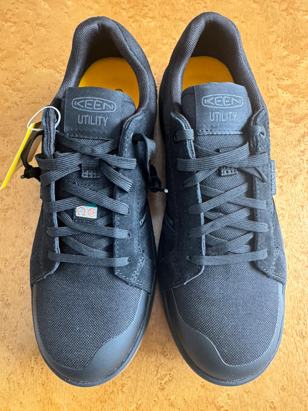 KEEN CSA Kenton Blackgum Work Shoes Size 9.5
