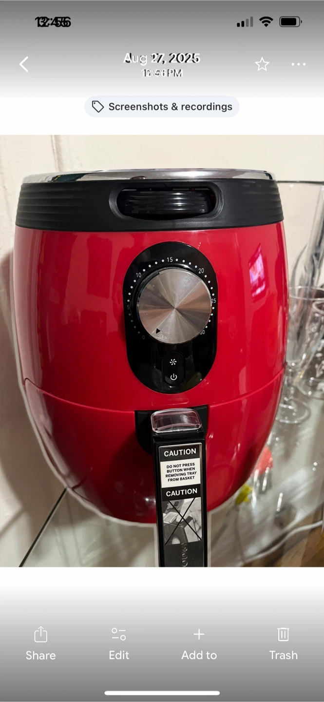 Red Air Fryer