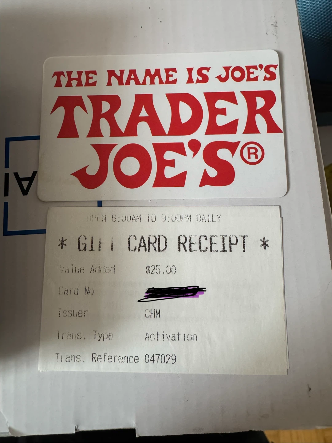 Trader Joe's Gift Card - $25