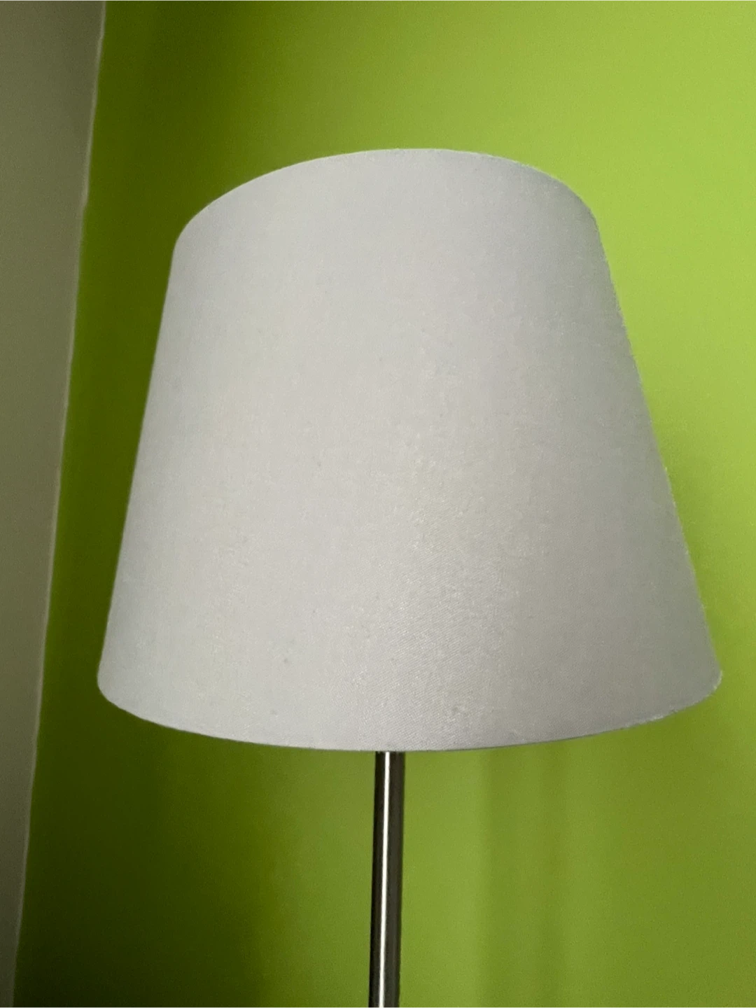 Set of 2 Silver Table Lamps with White Shades - photo 4