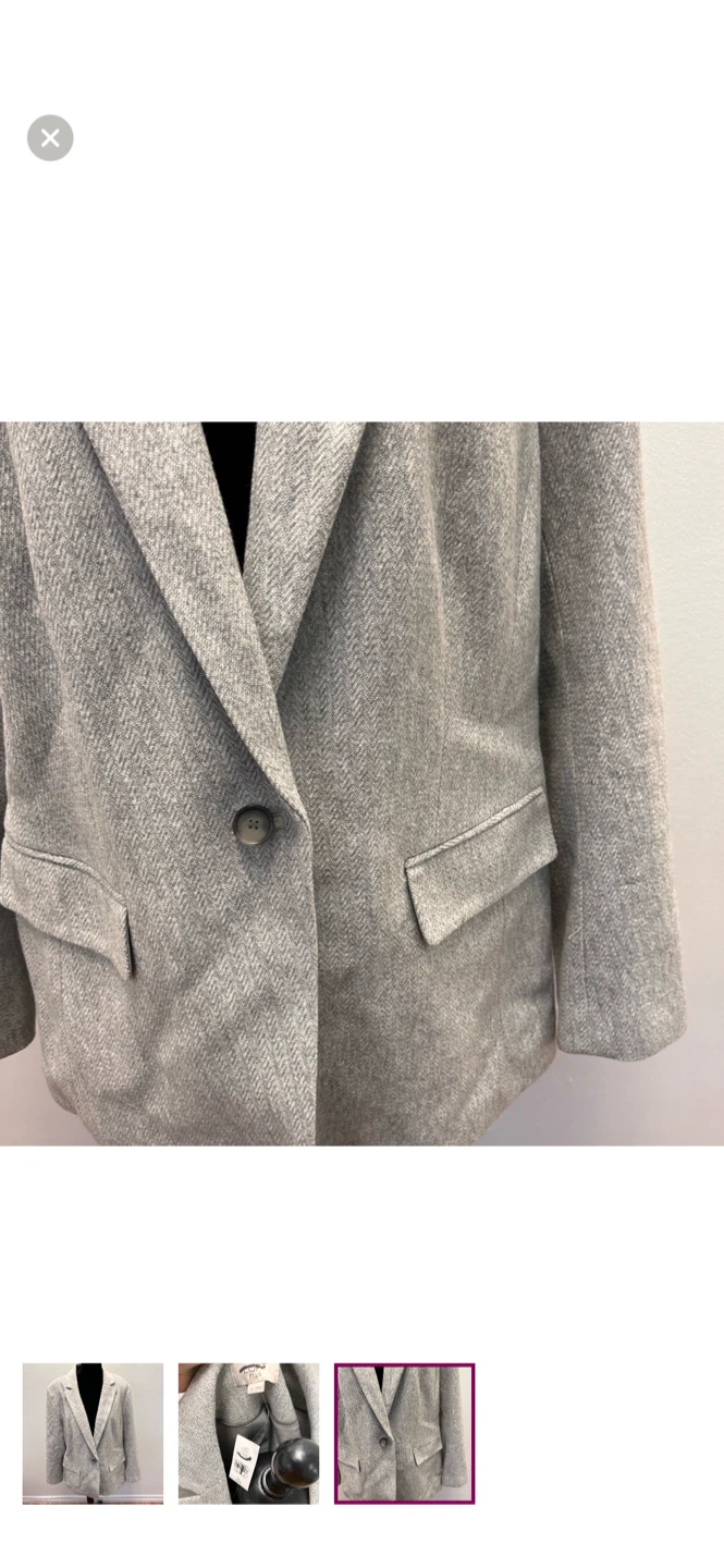 Loft Plus Grey Herringbone Blazer - photo 3