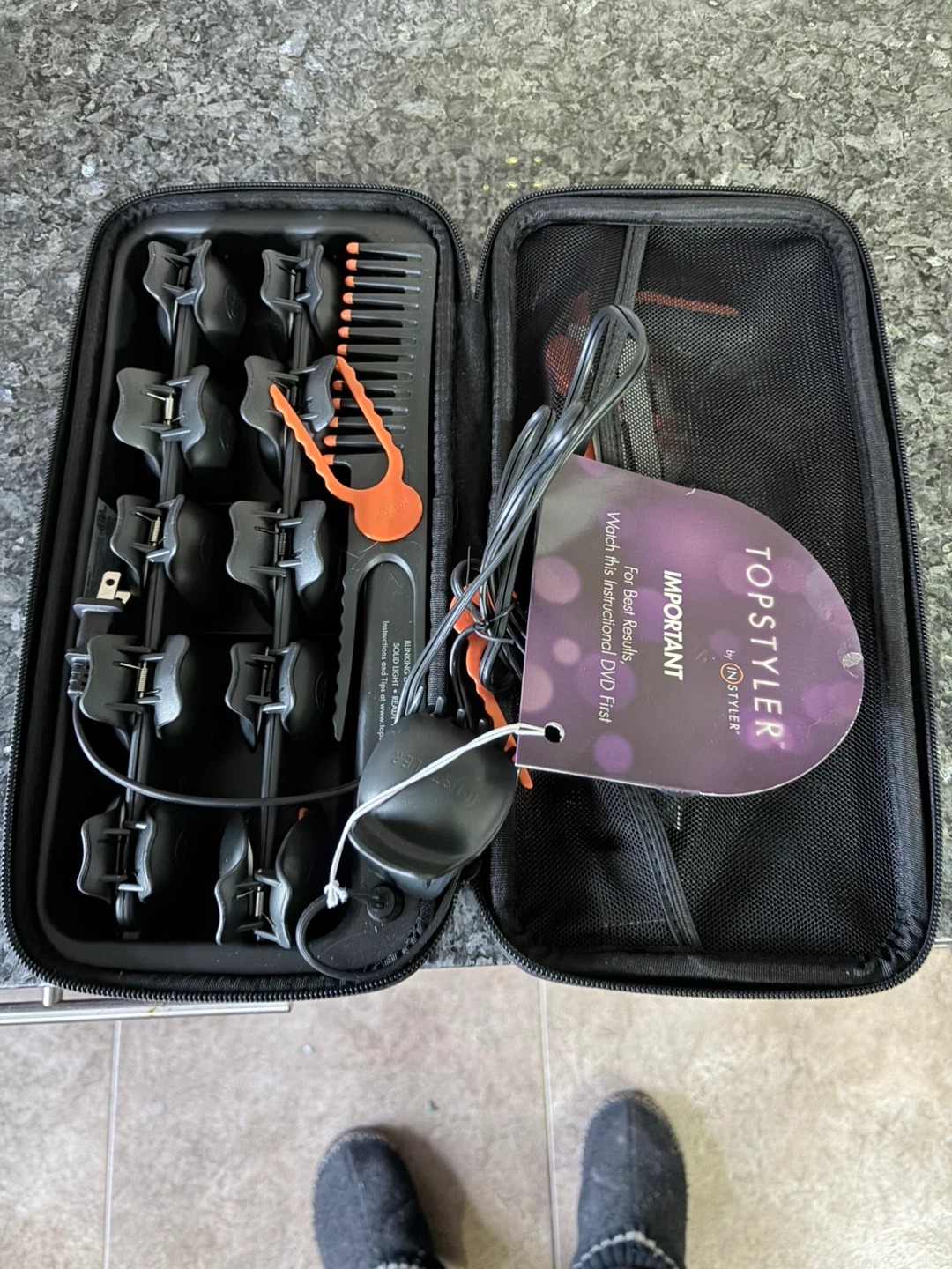 Topstyler by Instyler Hair Roller Set with Case and Accessories