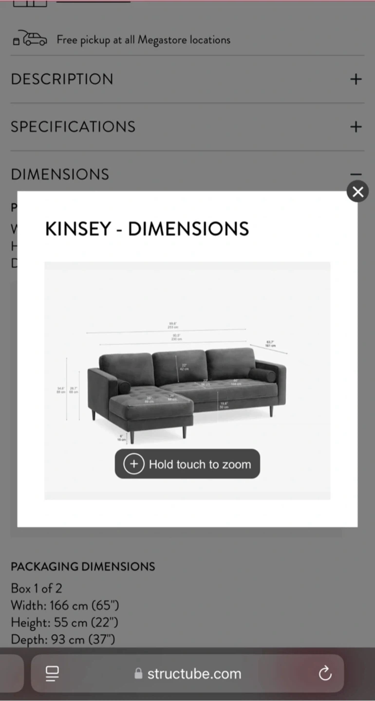 Structube Kinsey Sectional Sofa - photo 4
