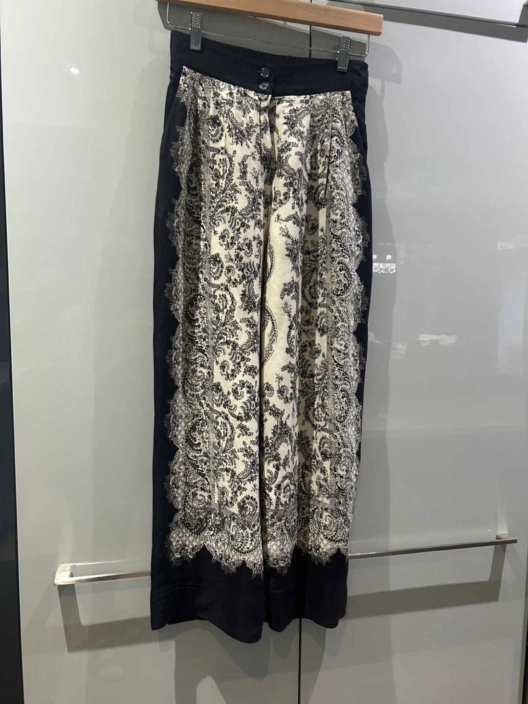 H&M Patterned Wide Leg Pants