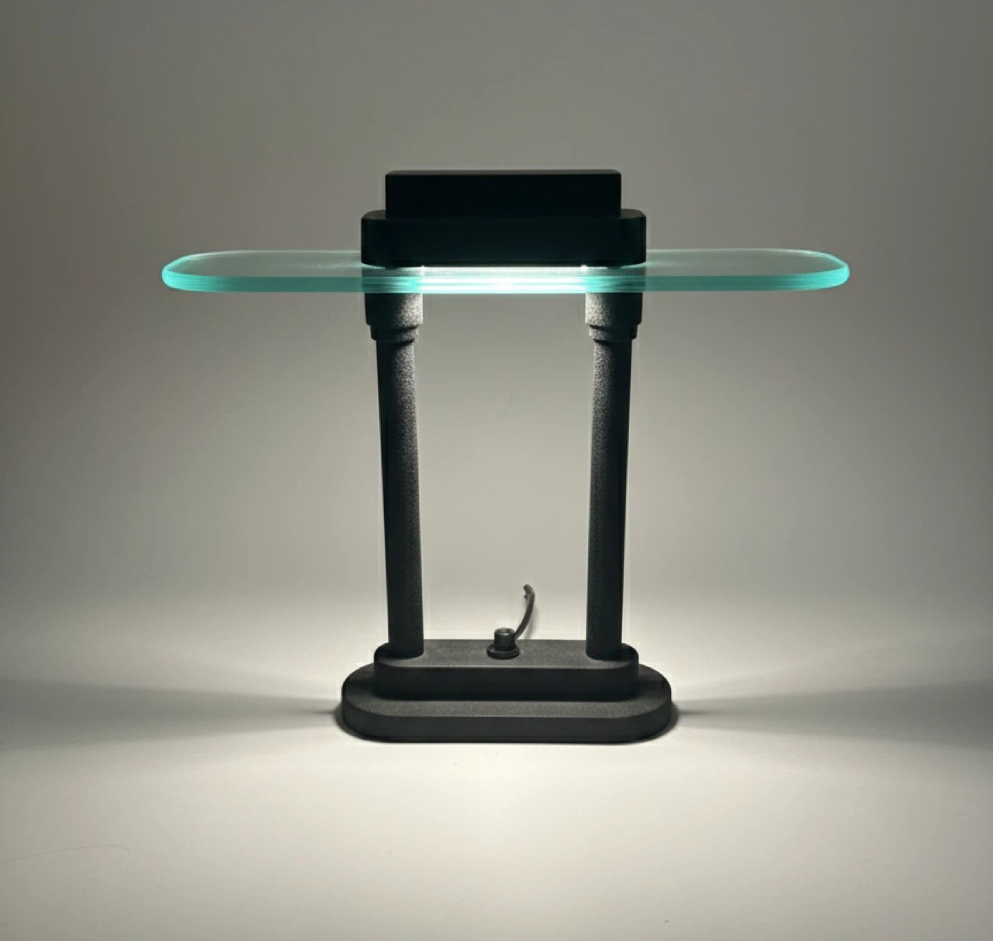 Modern Glass and Metal Desk Lamp - photo 2
