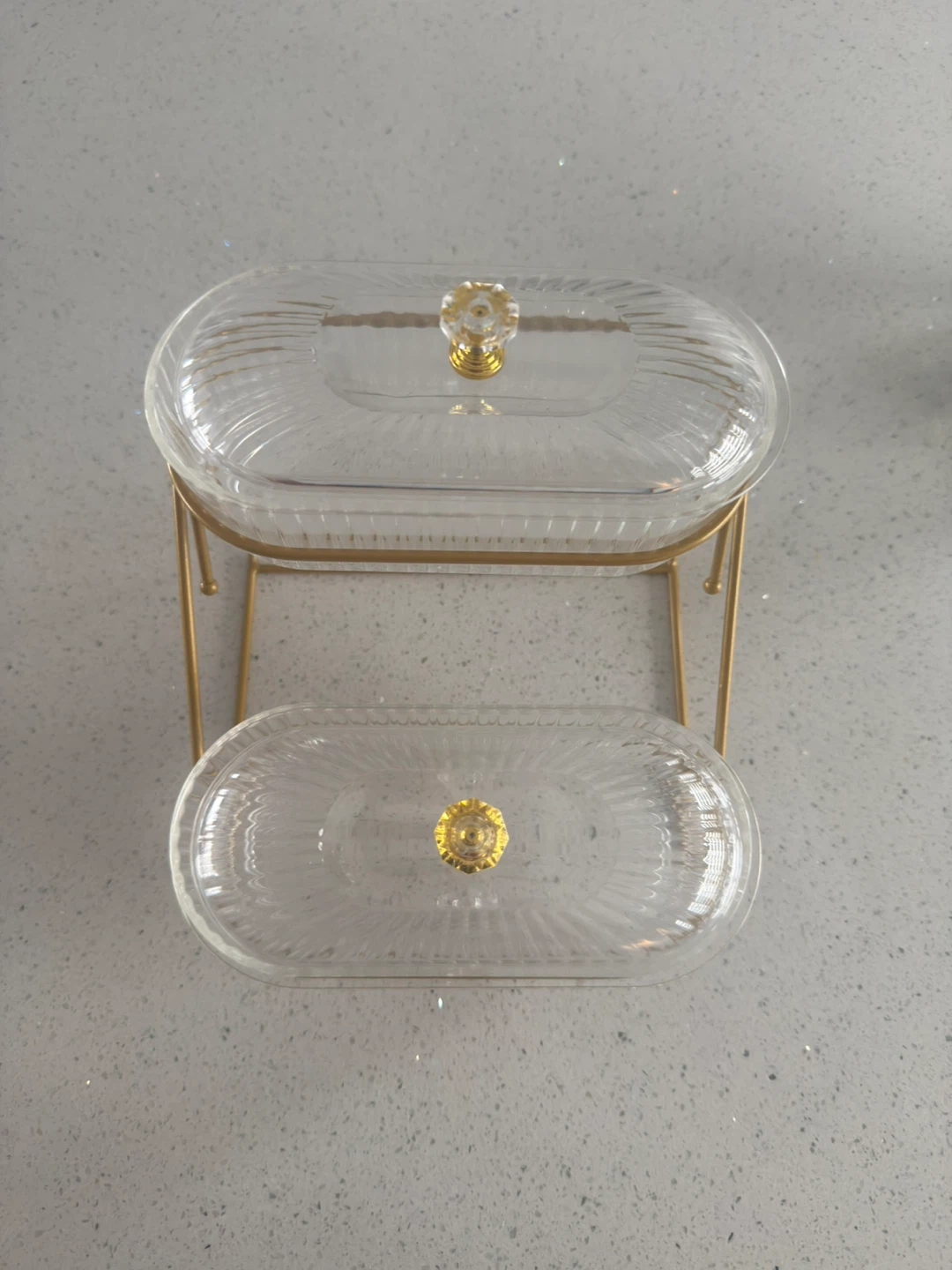 Ramadan decoration Serving Dish Set with Gold Stand - photo 3