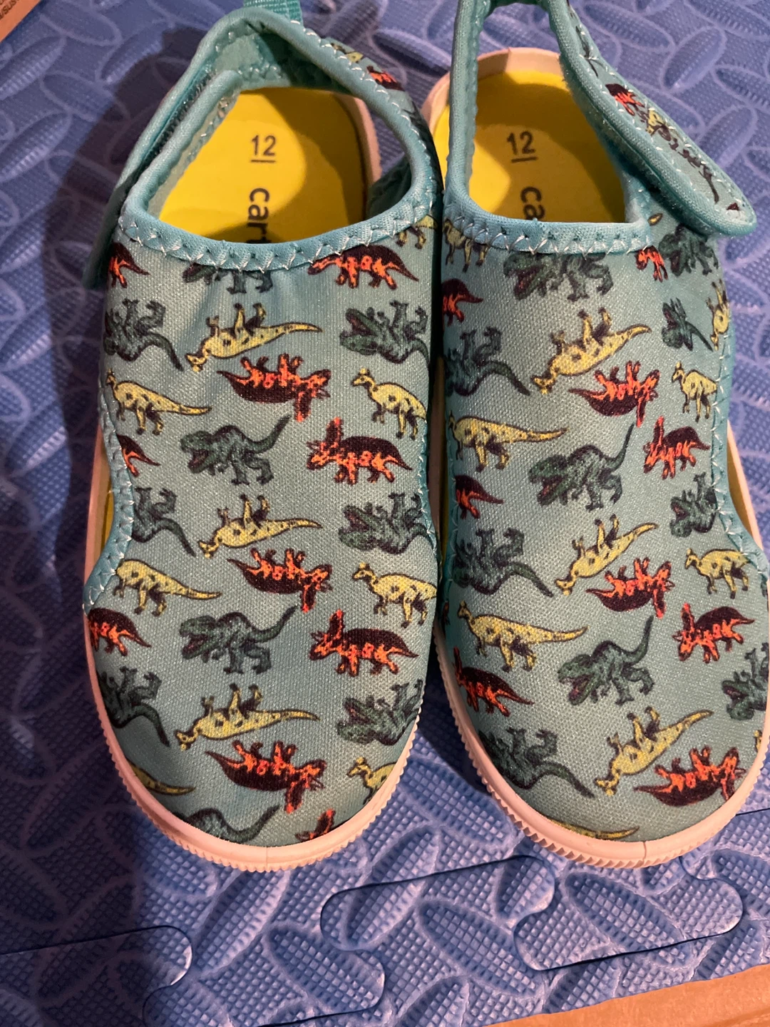 Carter's Toddler Dinosaur Shoes Size 12