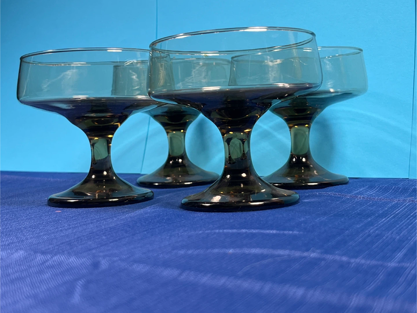 4 pc- 1970’s Vintage Libbey "Tawny Accent" - photo 2