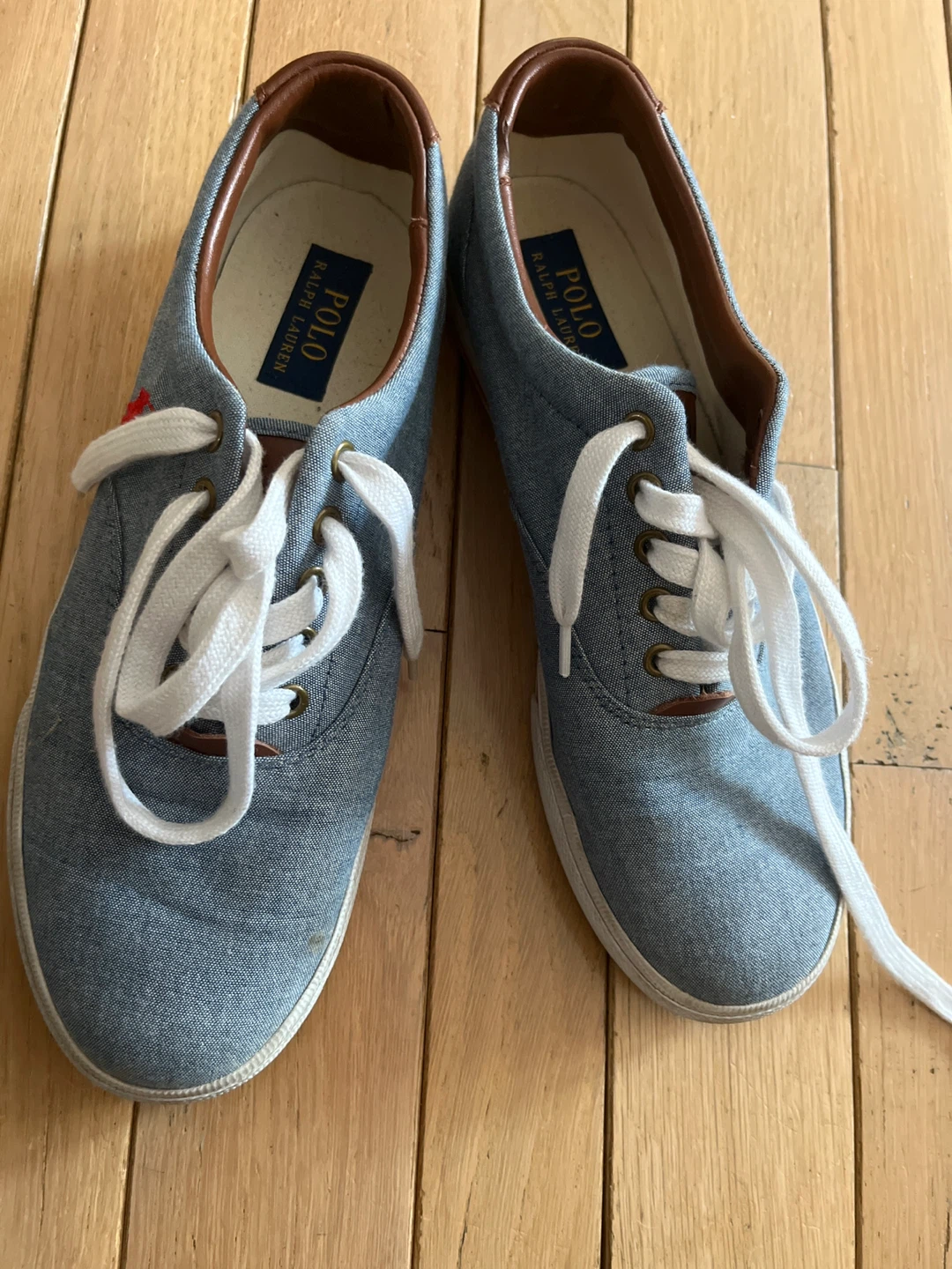 📸Polo Ralph Lauren Vaughn-NE Chambray Sneakers - Size 9.5