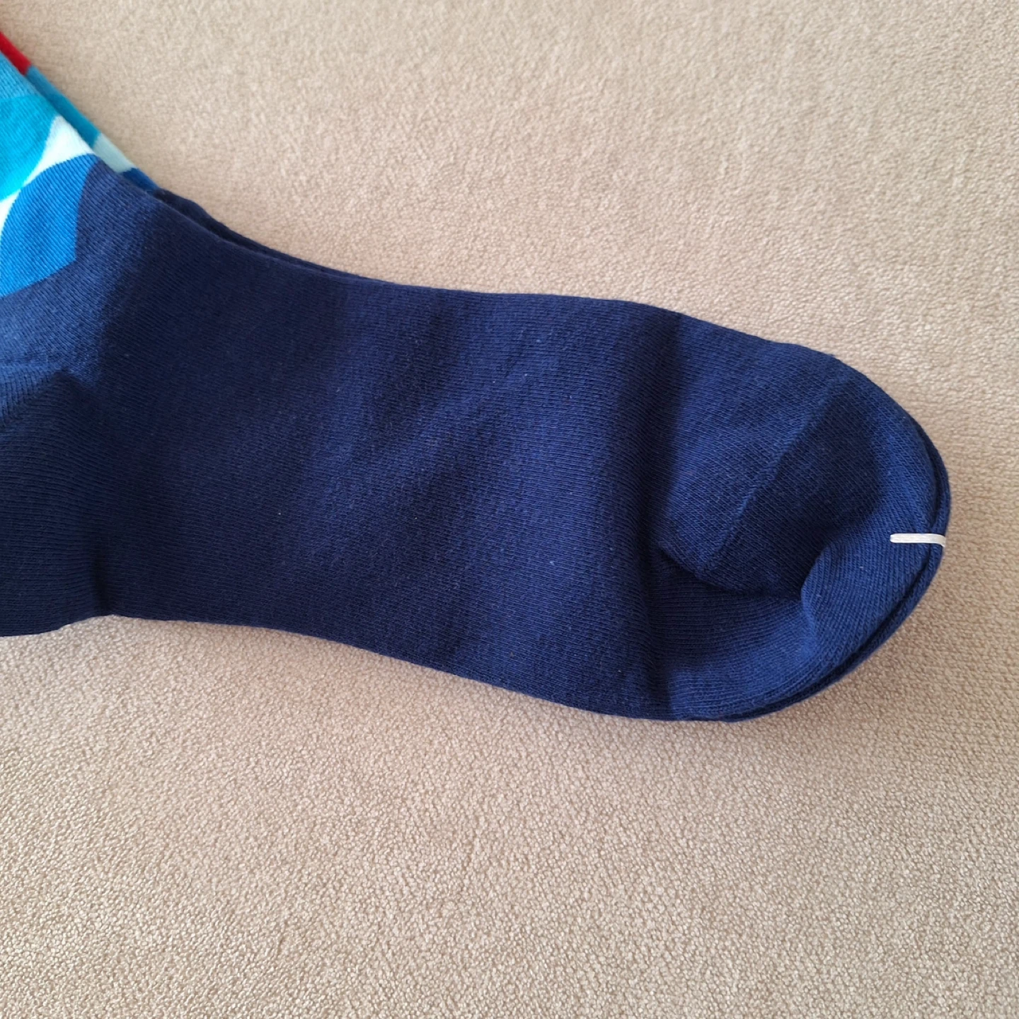 Colorful Diamond Pattern Crew Socks - photo 3