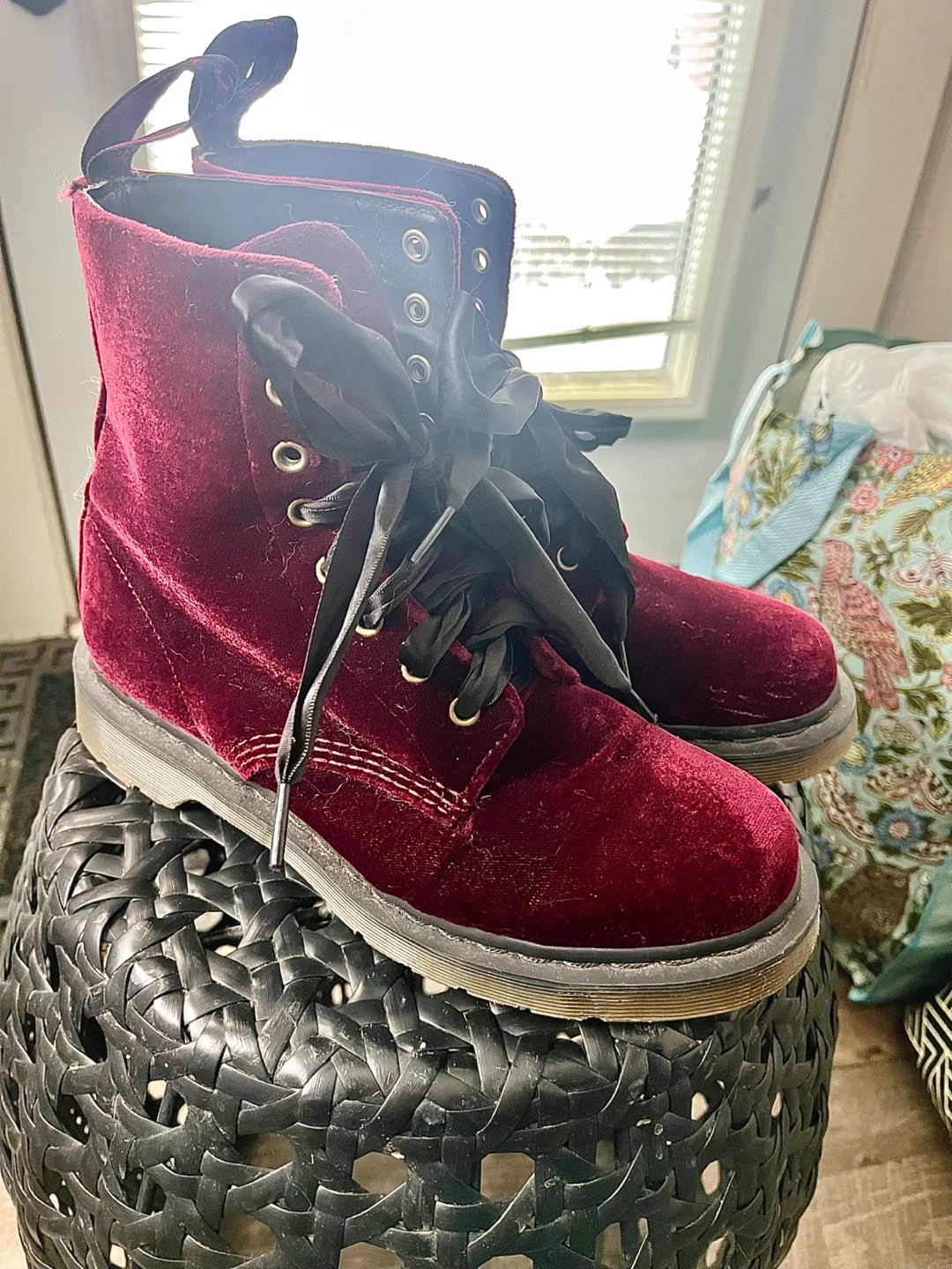 Dr. Martens 1460 Pascal Velvet 8-Hole Boots