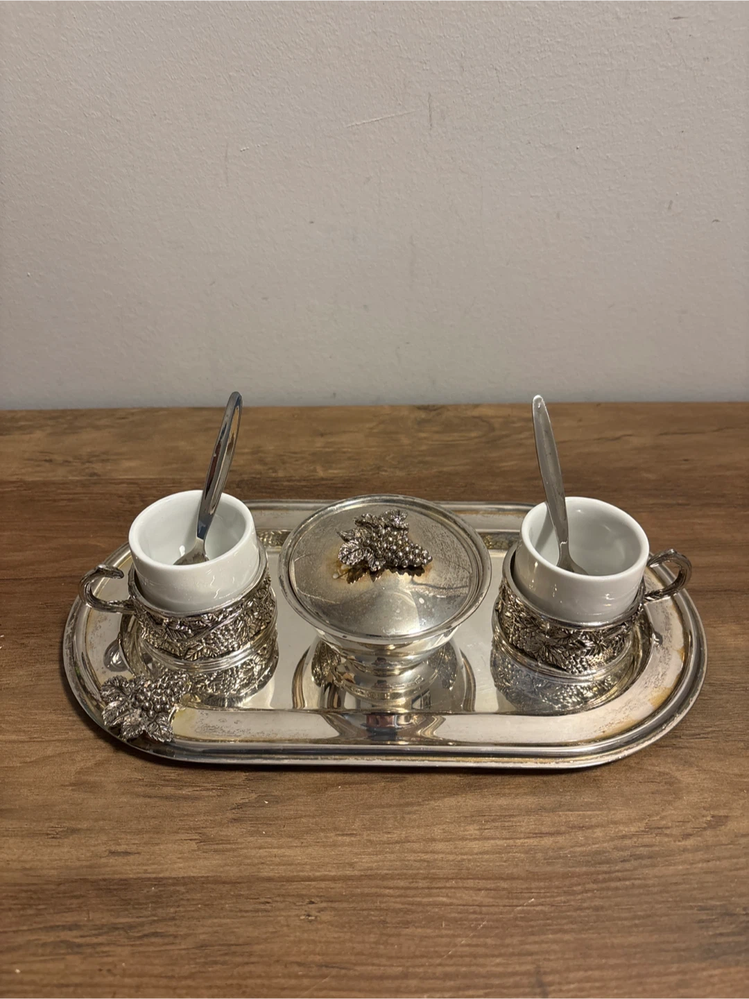 Vintage Silver Plated Coffee/Tea Set with Tray - photo 3