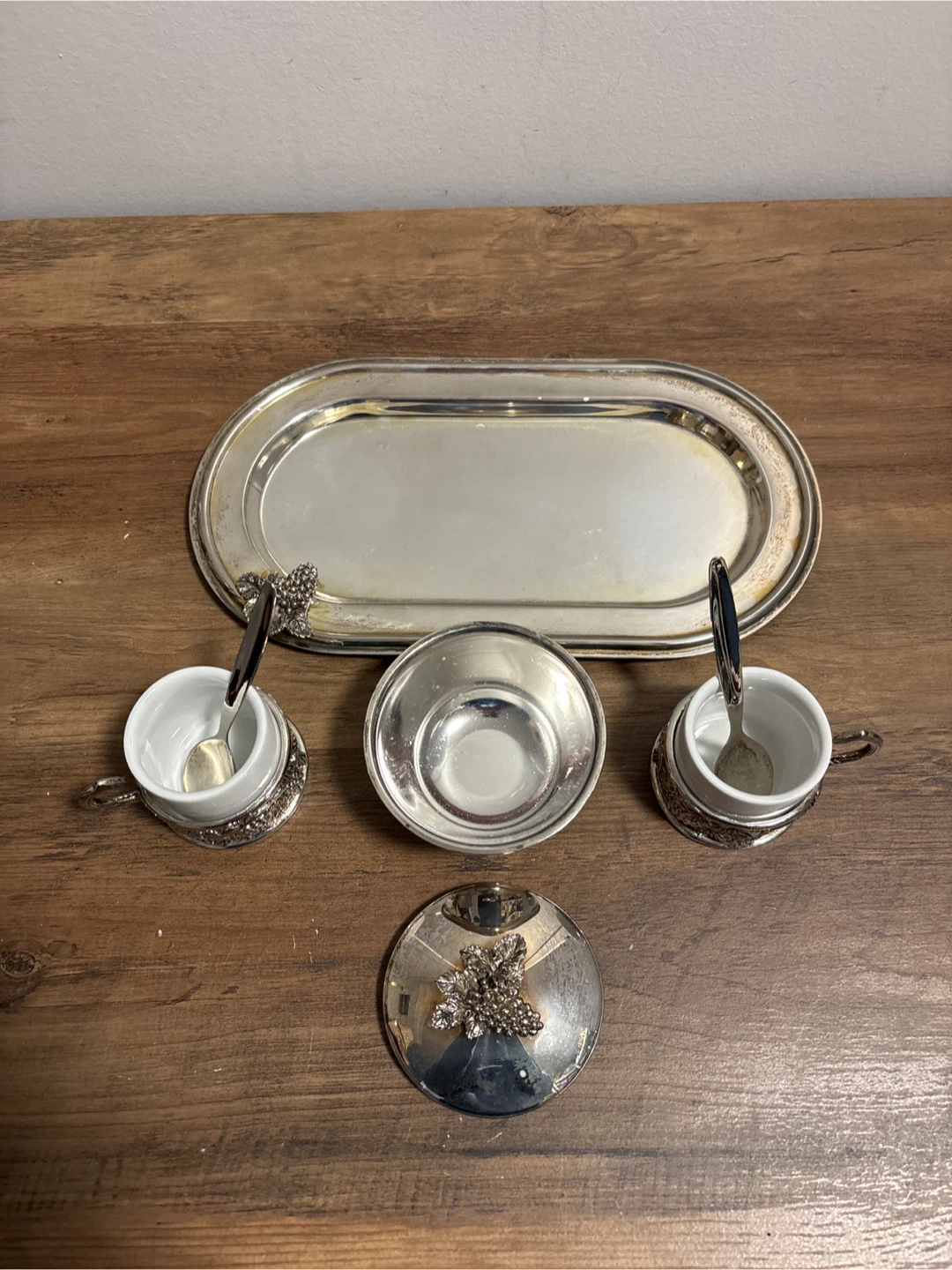 Vintage Silver Plated Coffee/Tea Set with Tray - photo 4